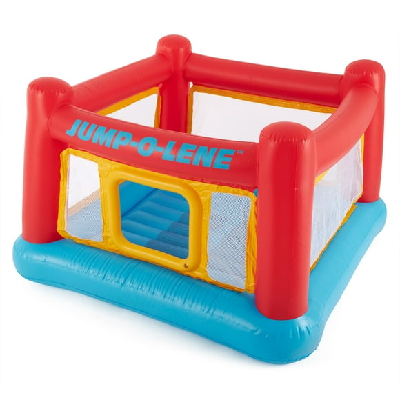 Intex Inflatable Jump-O-Lene Trampoline Bounce House with Reinforced Net