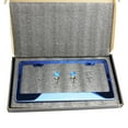 thumbnail image 3 of KA Depot T304 8k Polish Mirror Blue Chrome Stainless Steel License Frame with Aluminum Screw Cap, 3 of 4