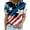 Red womens tops summer, variant on USSUMA Womens Summer Tops and Blouses Trendy Crewneck Star Stripes USA Patriotic T-Shirts for Women Dressy Casual Short Sleeve 4th of July Independence Day Shirt Tunics Plus Beach
