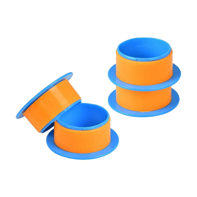 GUOOL 4 Pcs Distributeur de Film Étirable Distributeur de Film Rétractable Poignées de Palette Compactes Protectrices Poignée de Film Rétractable pour Bureau Maison Bleu Orange
