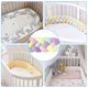thumbnail image 2 of Almohada de cama trenzada de cuatro hebras con bolas de nudo largo tejidas, tira anticolisión para niños, 2 of 5