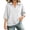 White, variant on Taqqpue Women's Sweatshirt 3/4 Sleeve Lapel Half Zip Up Sweatshirt Solid Color Oversize Hoodless Hoodies Loose Fit Casual Pullover Tops with Pockets for Women