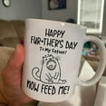 thumbnail image 3 of Father's Day Coffee Mug Ideas For Cat Dad From Son Happy Further's Day To My Father Now Feed Me Cat Dad Gifts Custom Name Novelty 11 15oz Ceramic White Tea Cup, 3 of 7