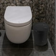 thumbnail image 4 of WORGEOUS White Marble Trash Can Plastic Round Wastebasket Flip Lid Garbage Bin Recycle Bin with Swing Lid for Bedroom Living Room Bathroom, 4 of 8