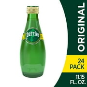 Perrier Carbonated Mineral Water, 11.2 Fl Oz, 24 Count Bottles