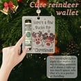 thumbnail image 3 of Christmas Money Holders for Cash, Custom Cute Money Holder Christmas Ornament, Reindeer Money Holder Christmas Gifts,Christmas Gifts for Kids,2024 Christmas Ornament,Reindeer Money Gift Holder, 3 of 5