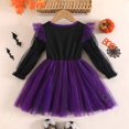 thumbnail image 5 of Shadoumai Toddler Girl Halloween Tulle Dress Long Sleeve Cat Tutu Dresses | Kids Girls Halloween Tulle Tutu Dress, Casual Halloween Party Outfits, Funny Cute Dress Up, Fall Summer Clothes, 5 of 8