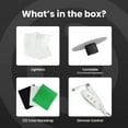 thumbnail image 3 of Pivo Lightbox 10" Portable Foldable Professional Product Lightbox Studio Full Set Tent Kit with 360° Turntable, Color Backdrops, and Dimmer Control, 3 of 7