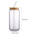 thumbnail image 2 of Cup Cups Glass Drinking Glasses Mason Straw Can Lid Tea Jar Beer Coffee Water Iced Lids Milk Juice Shaped Jars Drink, 2 of 6