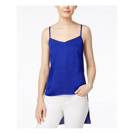 

KENSIE Womens Blue Spaghetti Strap V Neck Hi-Lo Intimates Top Size: XS