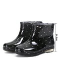 thumbnail image 2 of Women's Anti Slip Rain Boots with Spots Rainboots Water Shoes Short Tube Short Tube Rain Boots Waterproof Non Slip Rubber Shoes Comfort Rain Boots for Outdoor, 2 of 4