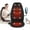 Black-APP, variant on Snailax Memory Foam Massage Seat Cushion, Back Massager with Heat, Vibration Massage Chair Pad for Chair, Gifts