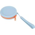 thumbnail image 1 of Monedero circular pequeño de silicona azul: Monedero pequeño de bolsillo para auriculares, monedero, monedero, bonito bolso impermeable para cable de datos, 1 of 5