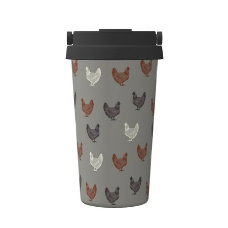 

Vsdgher Rooster Coffee Mug Pobtable To Stainless Steel Coffee Tumbler Coffee Cups with Lids Thermos for Hot and Cold Drink