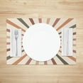 thumbnail image 2 of SUNOLIFE Abstract Mid Century Placemats Set of 4,Minimalist Modern Table Decorations 12x18 inch, 2 of 5