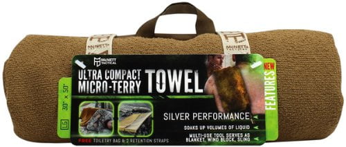 McNett Tactical Ultra-Compact Micro-Terry Towel Large Coyote 69025