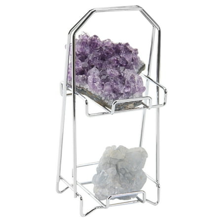 

huoge Metal Crystal Display Holder Two-Layer Design Small Storage Rack