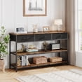 thumbnail image 2 of Console Table with 3 Drawers, 3 Tier Entryway Table with Storage, Industrial Sofa Table for Living Room, Couch, Hallway, 2 of 9