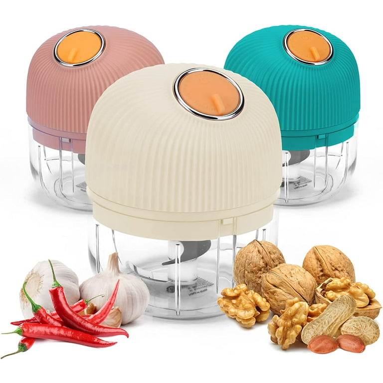 Homgreen Automatic Mini Garlic Chopper (250ML) Electric Food