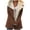 Brown, variant on GaThRRgYP Winter Coats for Women Womens Tops Plus Women Plus Size Winter Warm Composite PlushButton Lapels Jacket Outwearcoat