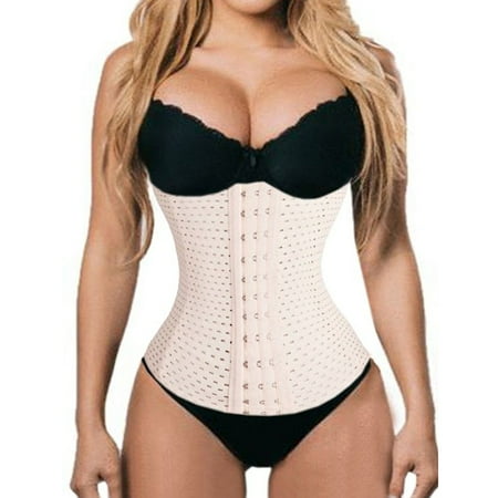 

SLIMBELLE Women s Waist Trainer Corset Cincher Body Slimmer Shaper Tummy Control Breathable Shapewear