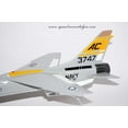 thumbnail image 4 of VF-32 Fighting Swordsmen F-8 (1962) Model,Vought F-8 Crusader,18",Mahogany Scale Model, 4 of 7