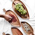 thumbnail image 4 of Tray Wooden Leaf-Shaped Afternoon Tea Tray Large, 4 of 5