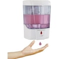 thumbnail image 1 of Dispensador de desinfectante de manos Liwei Sensor automático Dispensador de jabón montado en la pared ABS 600ml, 1 of 6