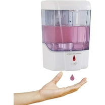 Automatic Soap Dispenser, Touchless Hand Sanitizer Dispenser Wall Mounted, 700ml/24oz ABS Plastic Refillable Hands Free Liquid Soap Dispenser for Bathroom, Kitchen, Restaurant, Office