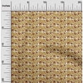 thumbnail image 1 of oneOone Cotton Flex Fabric Leaves & Floral Block Printed Craft Fabric BTY 40 Inch Wide, 1 of 5
