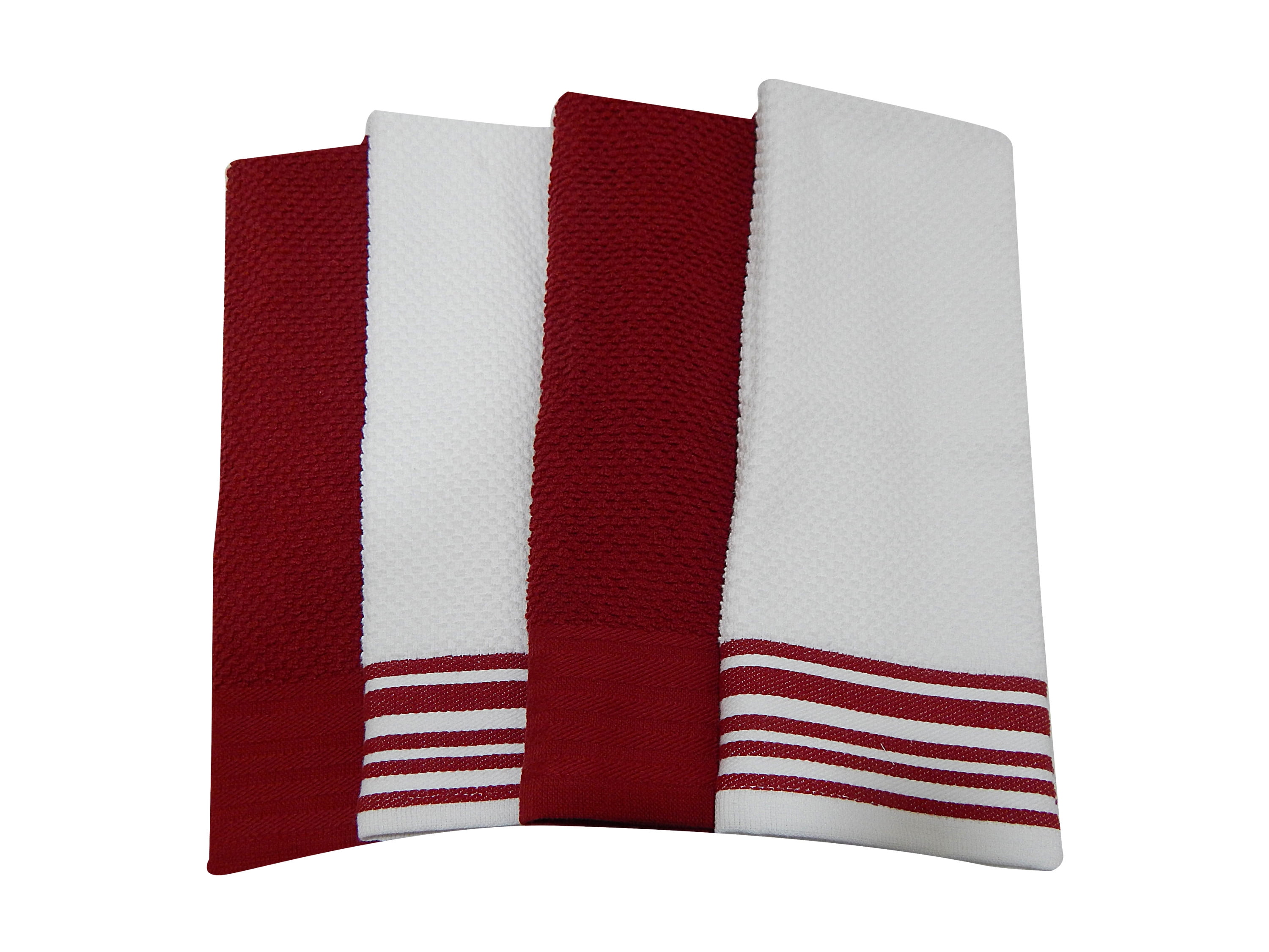 Red Striped Kitchen Towel Set – Smallwoods