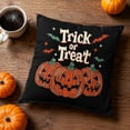 thumbnail image 4 of Halloween Throw Pillow Cover Festive Home Decor Cover for Sofas Chairs Beds 18x18 Linen Cushion Case by OVFUIZ, 4 of 6