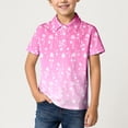 thumbnail image 2 of Glisme Big Boys Graphic Polo Shirt Short Sleeve Tee Summer Beach Comfortable Boys Tops, 2 of 4