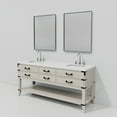 thumbnail image 5 of Norwalk 72 in W White Oak Double Vanity, Cultured Marble Top, Faucet Set, & 34 in Mirrors, 5 of 9