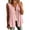 Pink, variant on Tqcoqu Button Down Shirts for Women 3/4 Sleeve & Sleeveless Solid Cotton Linen Hollow Out Casual Lightweight Tops,Black Women's S-XXXL