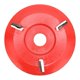 thumbnail image 2 of Wood Carving Disc 3 Teeth Red Curved Wood Carving Coffee Table Tea Table Angle Grinder Triangle Carving Disc, 2 of 5