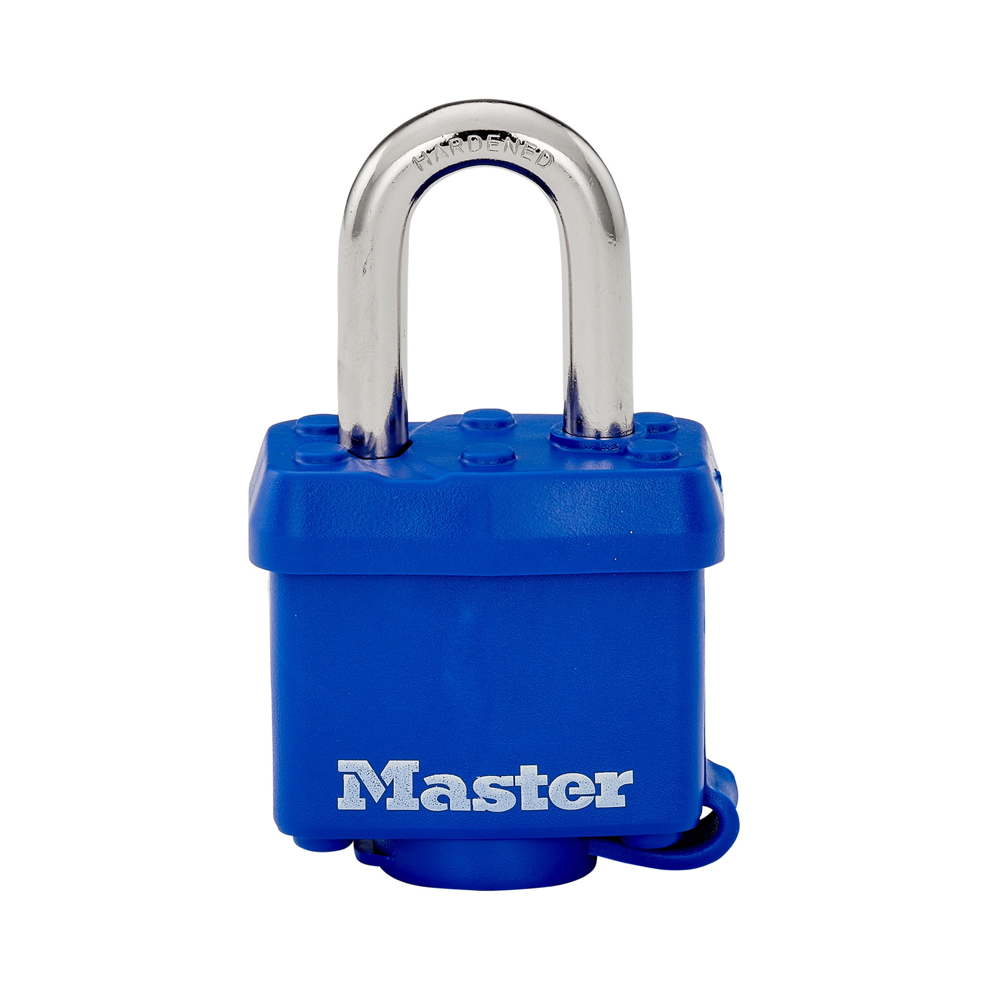 (6 pack) Master Lock 312D Laminated Steel Padlock with Blue Weather Resistant Shell