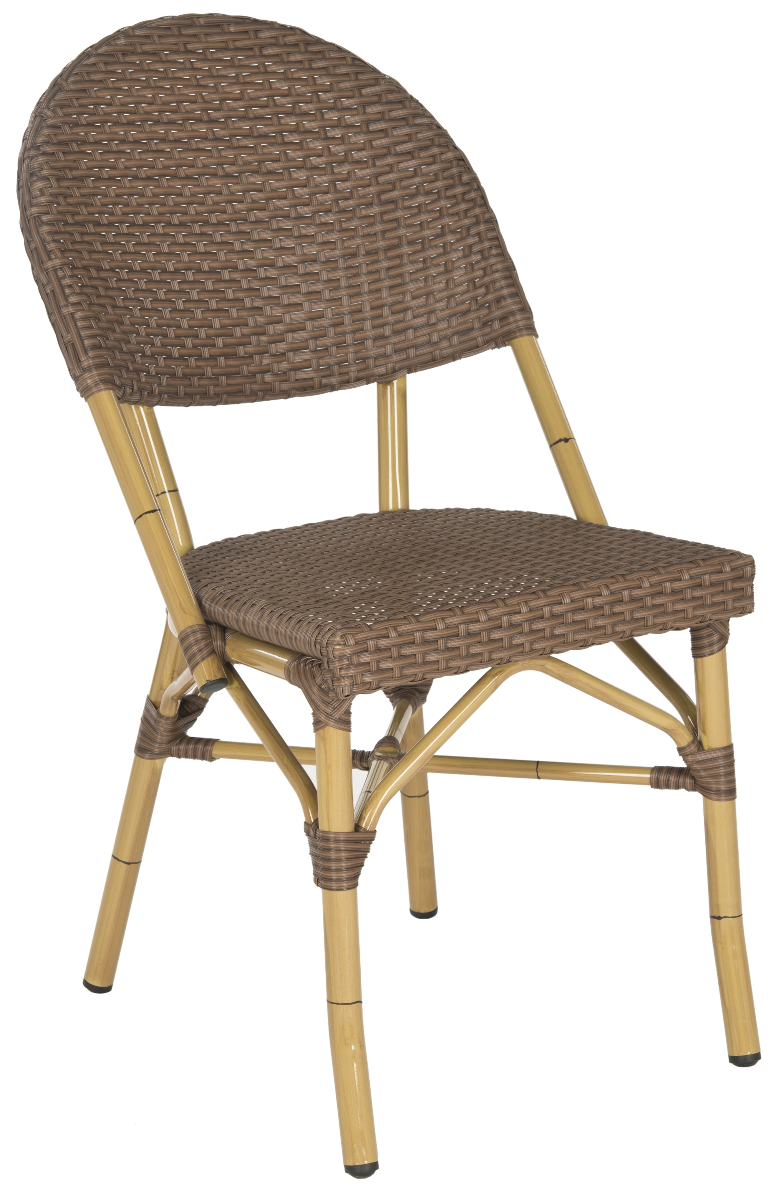 Safavieh Barrow Outdoor Patio Stacking Chair, Set of 2 - Brown