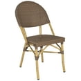 thumbnail image 3 of Safavieh Barrow Outdoor Patio Stacking Chair, Set of 2 - Brown, 3 of 10
