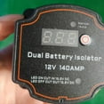 thumbnail image 3 of Smart Dual Battery Isolator 12V 140A Digital Voltage Sensitive Relay VSR Split Charge for Campers Car RV Marine Truck,1x Smart Dual Battery Isolator kit,Photo Color, 3 of 5