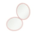 thumbnail image 4 of Unique Bargains 1 Pc Circular Folding Makeup Mirror for Vacation Travel Pink Plastic Glass, 4 of 5