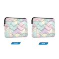 thumbnail image 7 of FORMRS 15-15.6 inch Laptop Sleeve Case Soft Carrying Quilted Computer Bag Cover, Purple Geometric, 7 of 7