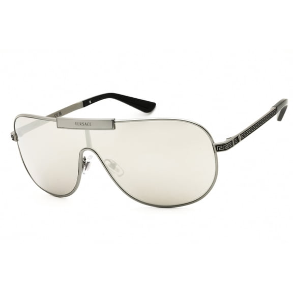 Versace VE2293 10016G 40mm Shield Sunglasses Men's Polished Gunmetal