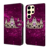 ELEHOLD Leather Wallet Case for Samsung Galaxy S22 Plus with Lanyard, Credit Card Slot Anti-Scratch Protection Durable Magnetic Closure Kickstand Flip Wallet Cover for Women,K