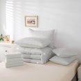 thumbnail image 6 of Manfei Lovely Stars 7-Piece Twin Bedding,Cute Cartoon Polka Dot Bedding Comforter Set,Light Gray,Light Gray Reversible, 6 of 7