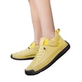 thumbnail image 4 of longantii Orthopedic Dress Shoes for Women Arch Support Slip on Non Slip Work Shoes Wide Mesh Stretch Walking Shoes Soft 2026 New Foam Shoes Yellow, 4 of 6