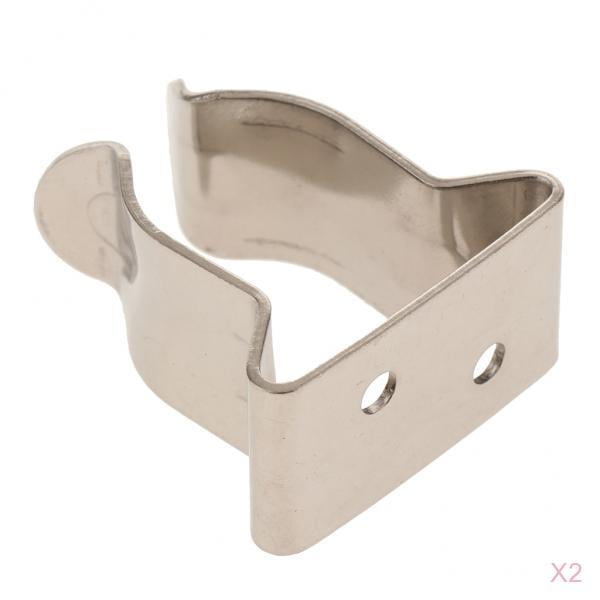 2 Pinza Soporte de Tubo de 5/8 Pulg. a 1 Pulg. Baoblaze Clips de soporte para gancho de barco