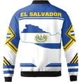 thumbnail image 3 of Lotusprinthandmade Personalized El Salvador Bomber Jacket S-5XL Multicolor, Mens El Salvador Jacket, 3 of 5