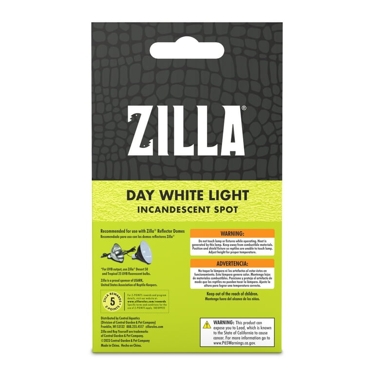 Zilla Incandescent Spot Bulb Day White 75 watts - Walmart.com