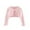 Pink, variant on GYRATEDREAM Girls Long Sleeve Bolero Cardigan Kids Button Closure Knitted Shrug Cropped Sweaters Tops 1-8 Years